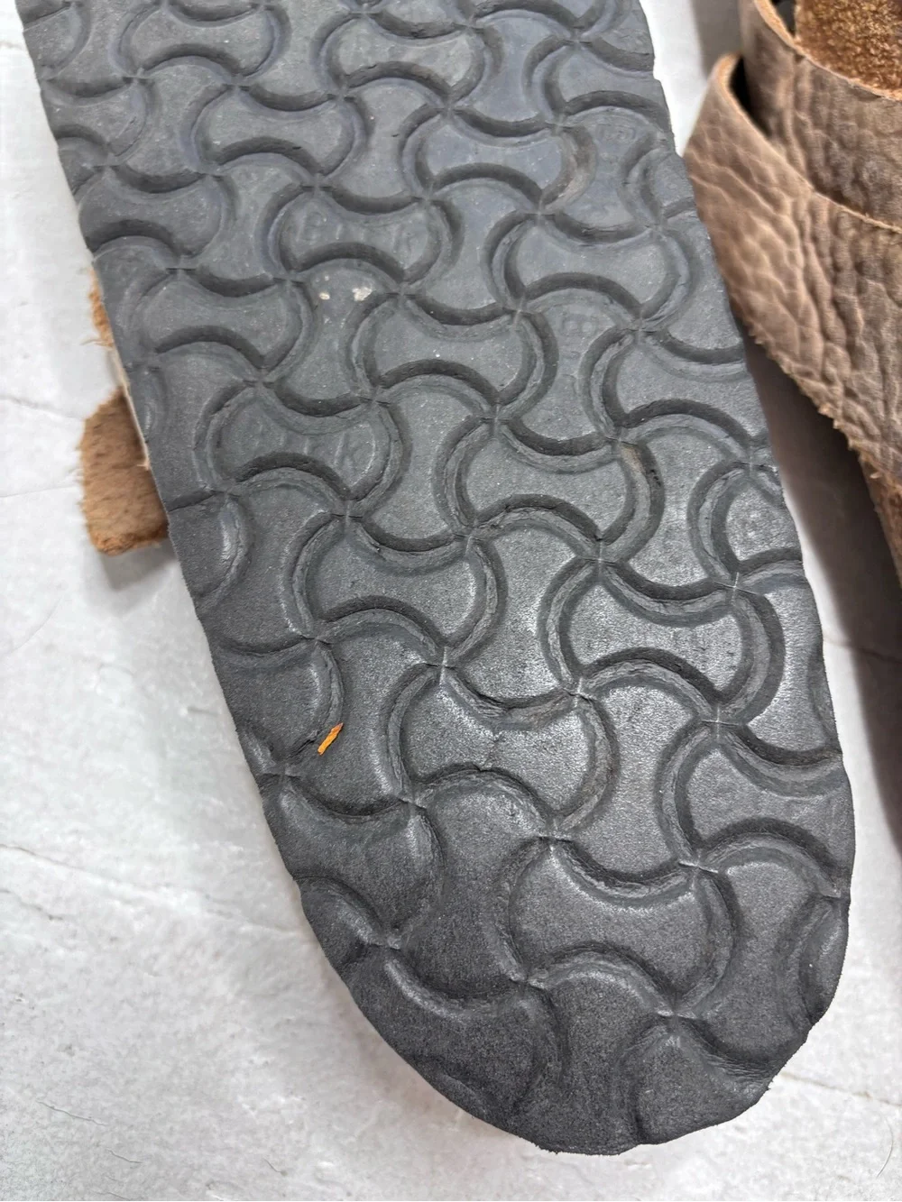 Birkenstock Lugano Rustic Oiled Leather Criss Cross Sandals Brown Size 45 Reg